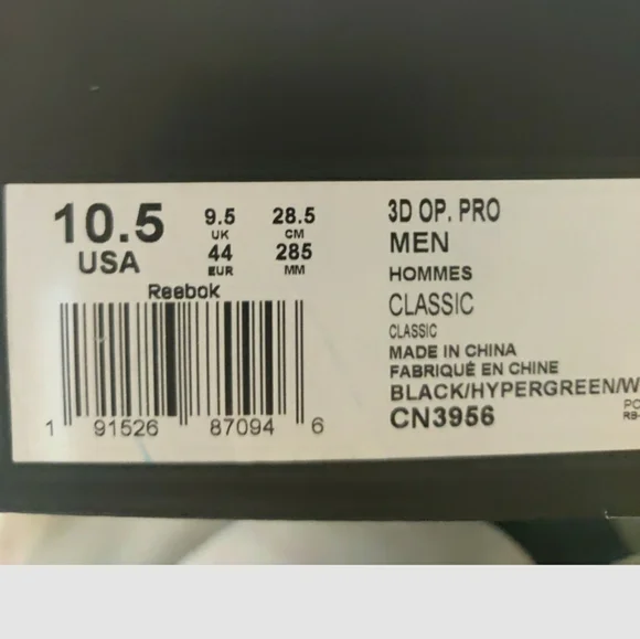 Reebok 3D Op. Pro Men's High-Tech Sneaker CN3956 S - Picture 9 of 10